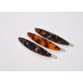 High quality plain tortoiseshell  acetate barrettes for women